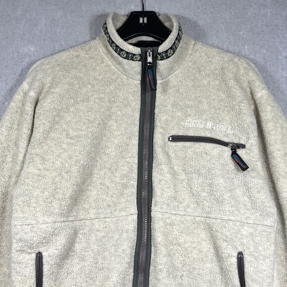 Vintage Birkenstock Employee Jacket Uniform Worker Fleece Polartec Women’s Large - Picture 2 of 14